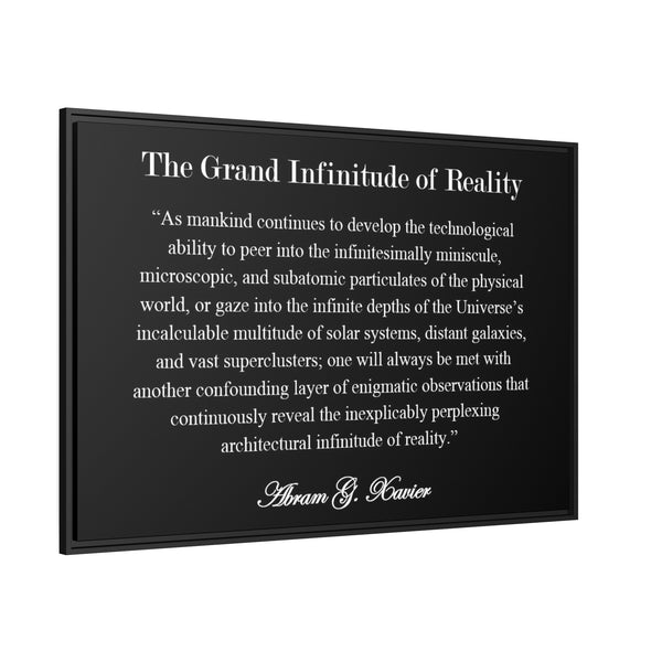 The Grand Infinitude of Reality